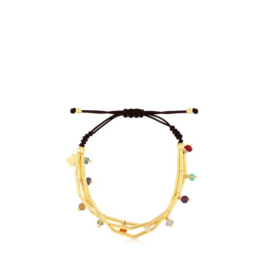 Pulseira Elise em Prata Vermeil com Pedras Preciosas