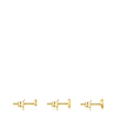 Silver Vermeil TOUS Good Vibes Mama Earrings Set