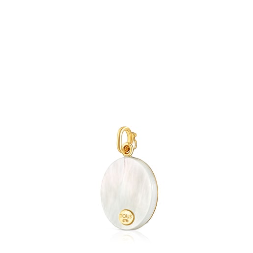 Gold TOUS Mama Pendant with Mother-of-Pearl