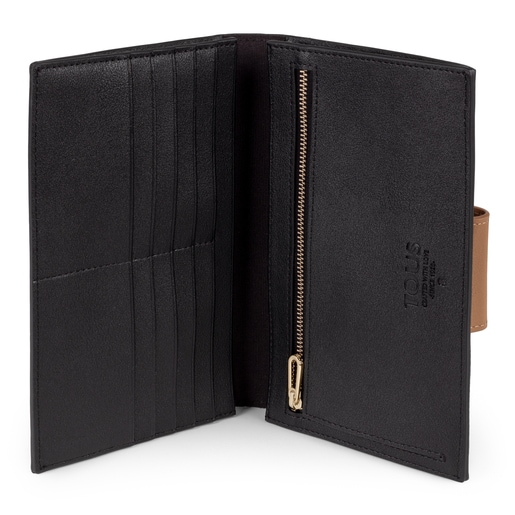 Medium beige and black Kaos Mini wallet