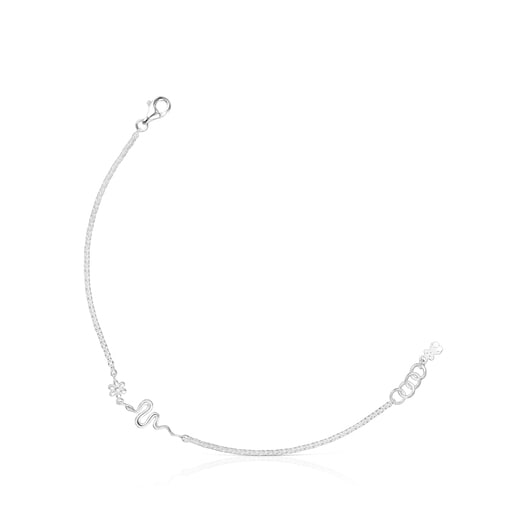 Silver Fragile Nature snake Bracelet | TOUS