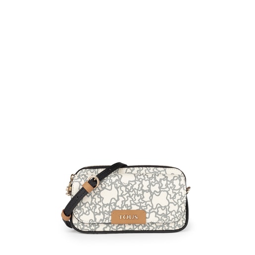 Kaos Mini beige and black waist bag