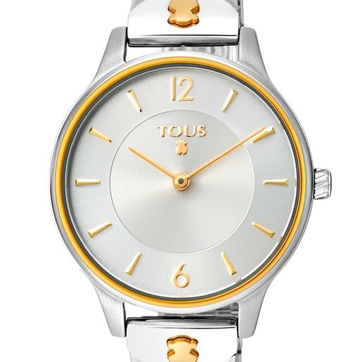 Two-tone gold-colored IP/Steel Len Watch