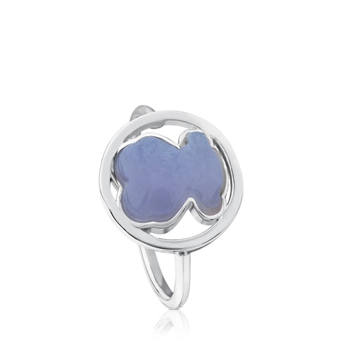 Silver Camille Ring with Chalcedony