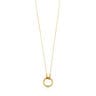 Gold Hold Necklace with 47/100" ring