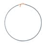 Gray Leather TOUS Chokers Choker