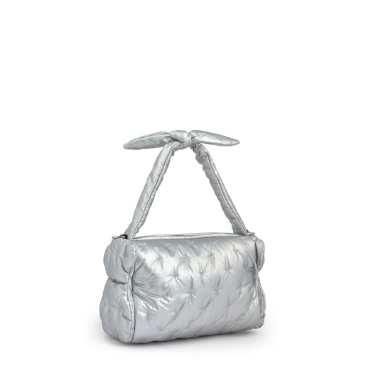 Mała torebka na ramię z kolekcji Salsi w kolorze srebra