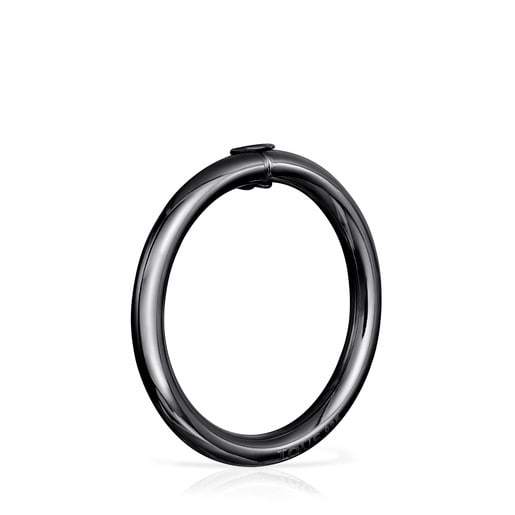 Large Dark Silver Hold Ring
