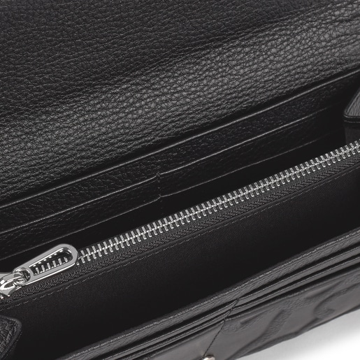 Medium black Leather TOUS Icon Wallet