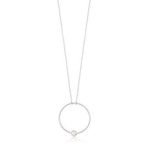 Collar de plata con perla Icon Pearl