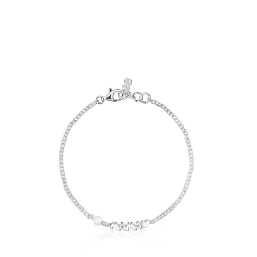 TOUS Mama Bracelet in Silver and Mother-of Pearl