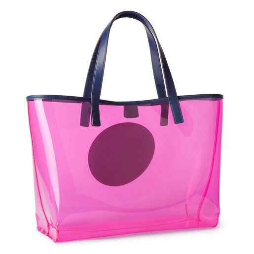 Large pink Tous Gum tote bag