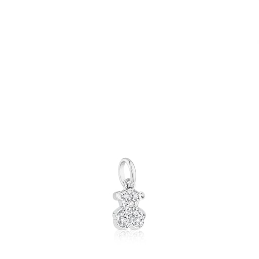 White Gold TOUS Bear Pendant | TOUS