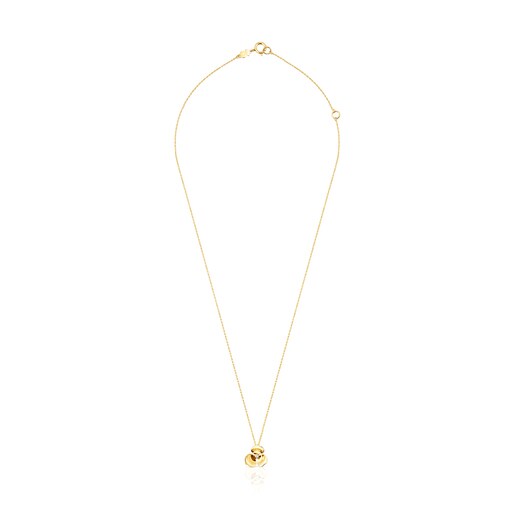 Collar Fragile Nature flor de oro y diamante