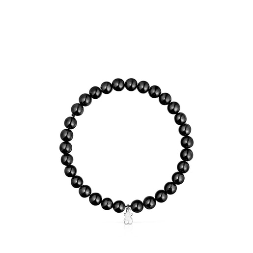 Shungite and Silver Color Bracelet