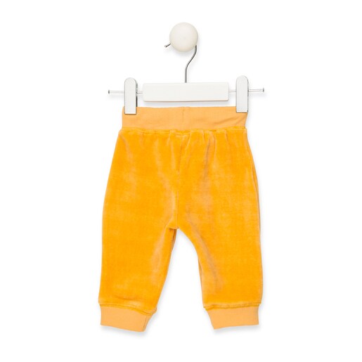 Pantalon jogger Casual Mostaza
