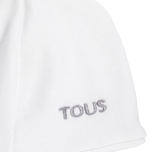 Crown cap, T-shirt and leggings set in white