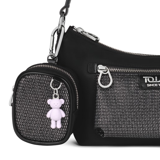 Small black and gray Ina Change purse