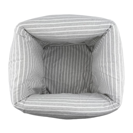 Galaxy padded fabric baby basket in White