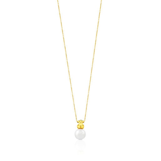 Gold Sweet Dolls Necklace with pearl