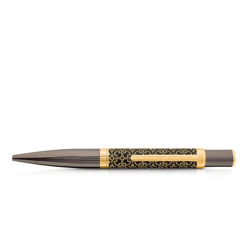 Bolígrafo Mossaic de Acero en color negro-dorado