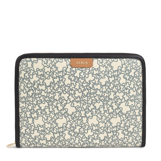 Document holder Kaos Mini beige y negro | TOUS