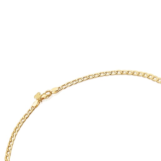 Collaret TOUS Chain barbada amb bany d'or 18 kt sobre plata