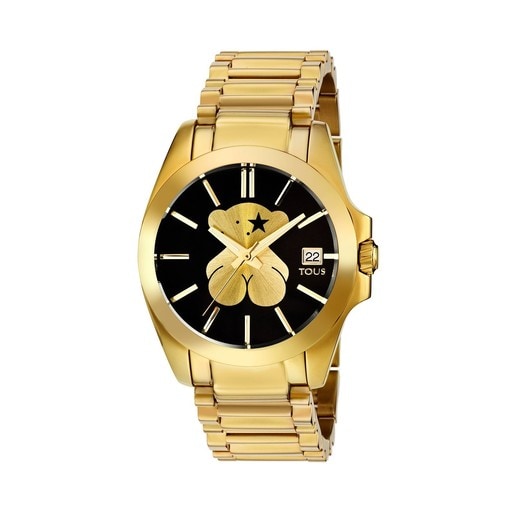 Reloj Tous Mimic de acero Ip dorado para mujer 200351011