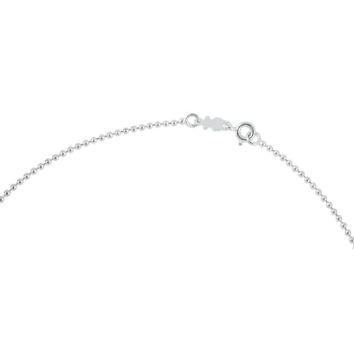 Enge Halskette TOUS Chain aus Silber, 40 cm lang mit 1,8 mm kleinen Kugeln.