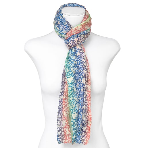 Fulard Mini Gradient Prisat sorra multicolor