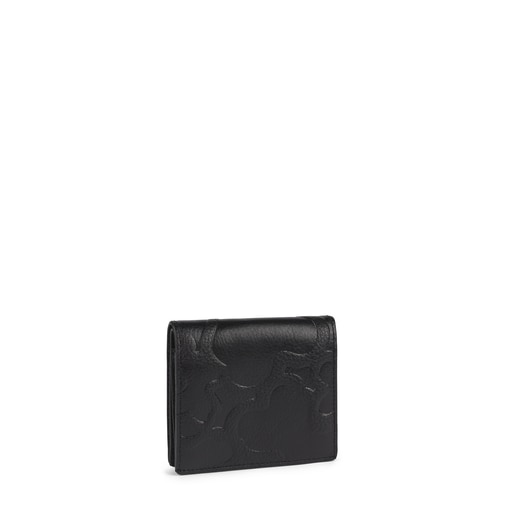 Mini black Leather TOUS Icon Wallet