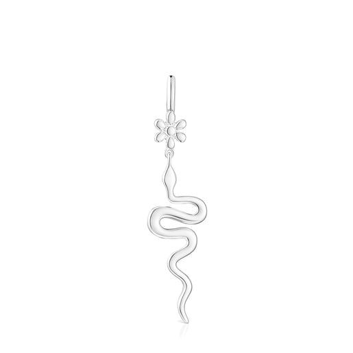 Pendentif Fragile Nature serpent en Argent