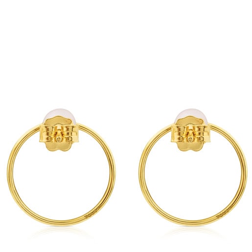 Ohrringe Icon aus Gold mit Perle