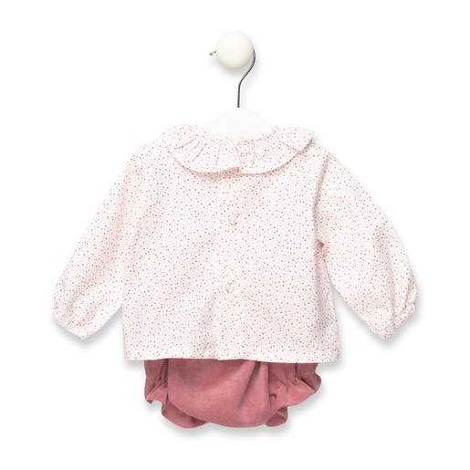Fair blouse and bloomers set in Pink