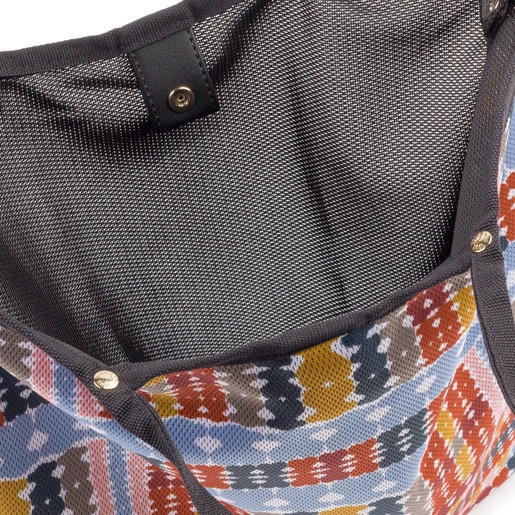 حقيبة تسوق Jodie بلون عنابي وألوان متعددة