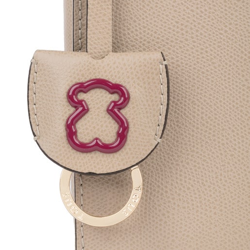 Taupe Leather Odalis Crossbody bag