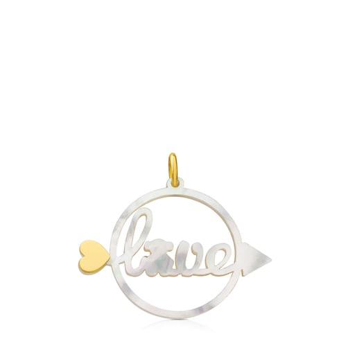 Gold San Valentin Pendant with Mother-of-Pearl - Tous | TOUS