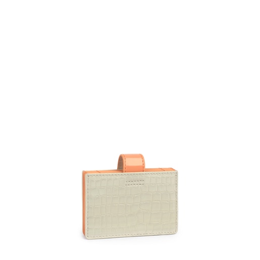 Beige Dorp Exotic Cardholder