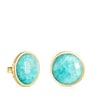 Large Colombian Vermeil Silver and Amazonite Earrings