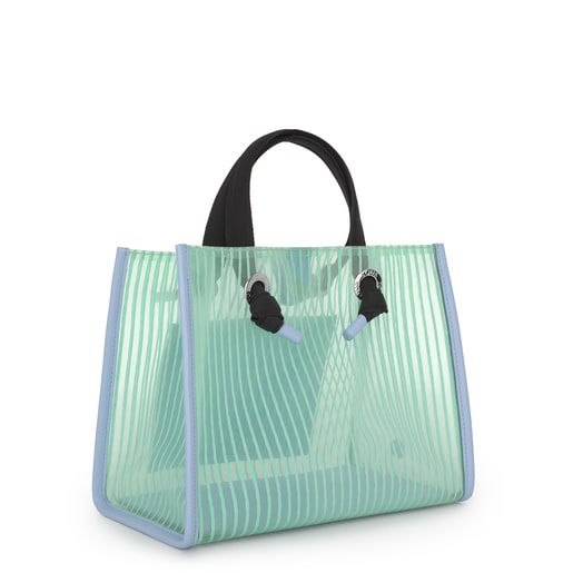 Medium Amaya Shopping Bag, Mint Green | TOUS