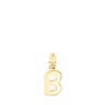 Μενταγιόν Alphabet από Χρυσό Vermeil με το γράμμα B