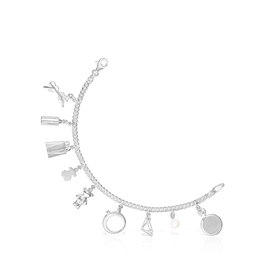 Srebrna bransoletka z kolekcji Since 1920 z perłą i topazem − Limitowana edycja