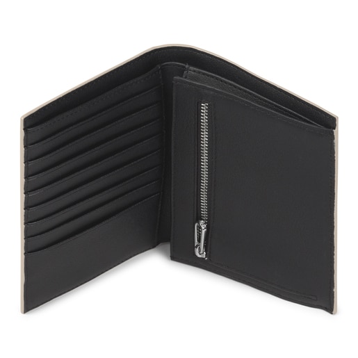 Small black and white New Dorp Wallet