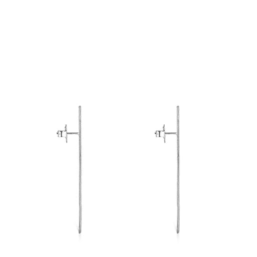 Aretes Artesanías de Colombia disco de Plata