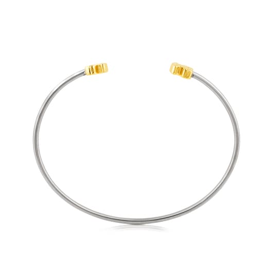 Titanium and Gold Colat Bracelet