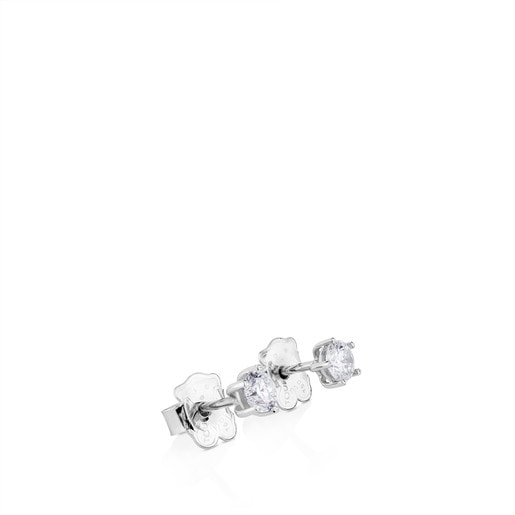White Gold TOUS Les Classiques Earrings with Diamond. 0,45ct.