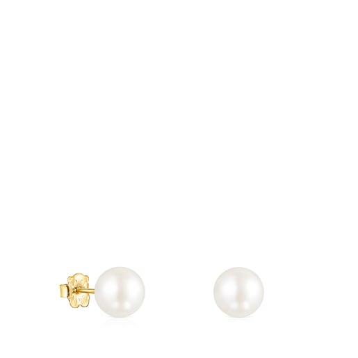 Σκουλαρίκια TOUS Pearls από Χρυσό με Μαργαριτάρι