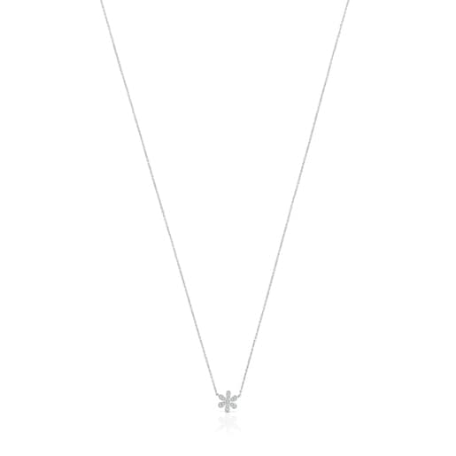 Collar Blume de oro blanco y diamantes