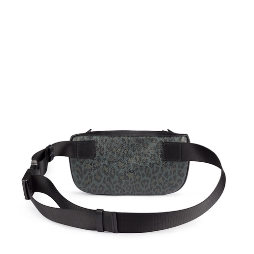 Green leather Bridgy Exotic belt bag