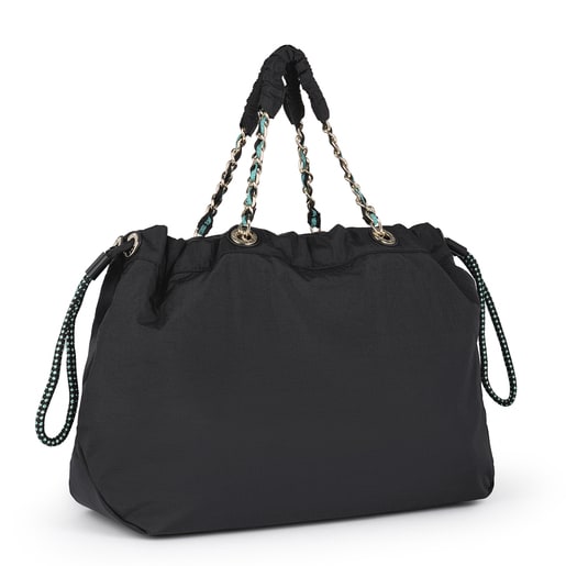 Tote Bag Grande T Lux Preto